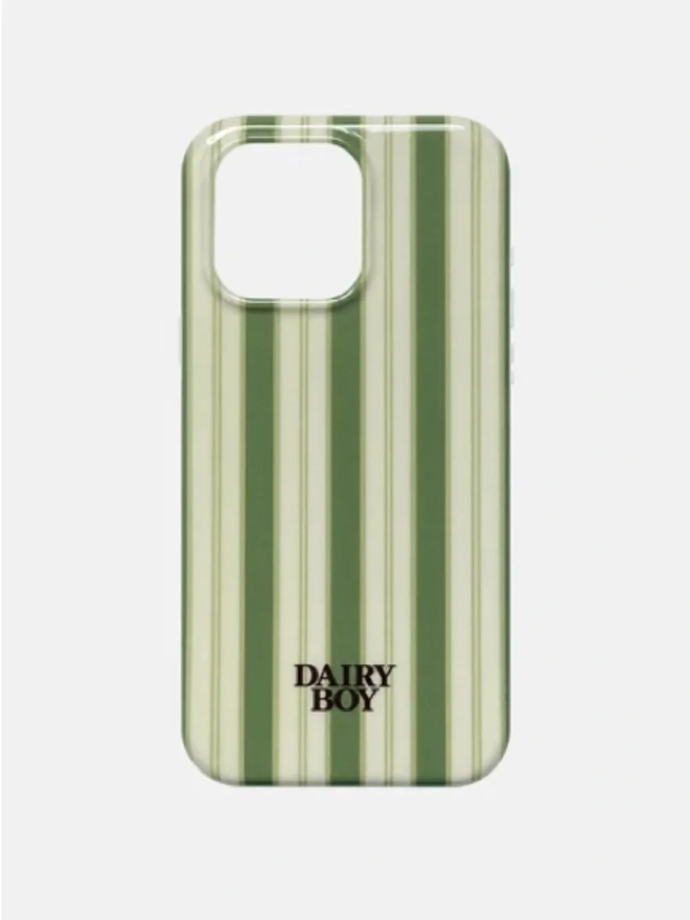 Dairy boy farm friends phone case green striped
